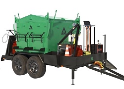 Термос-бункер на раме SV4000 для горячего асфальта